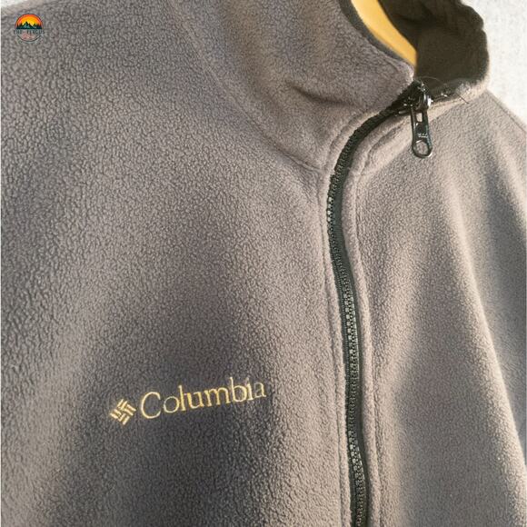 Columbia Full-Zip Jacket Gray Titanium Fleece Long Sleeve Pockets Women's Size M - Picture 3 of 14